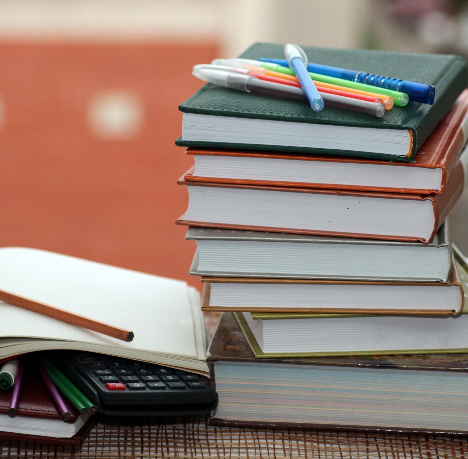 Books and supplies from bookstore